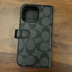 Coach Black Patterned iPhone 13 Case